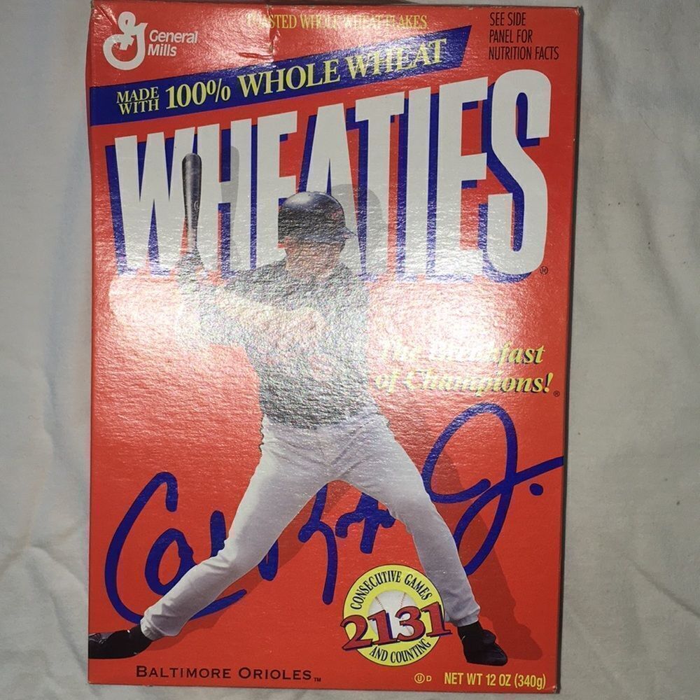 Cal Ripken Jr 2131 General Mills Wheaties cereal box orioles team jersey t shirt - Picture 2 of 12